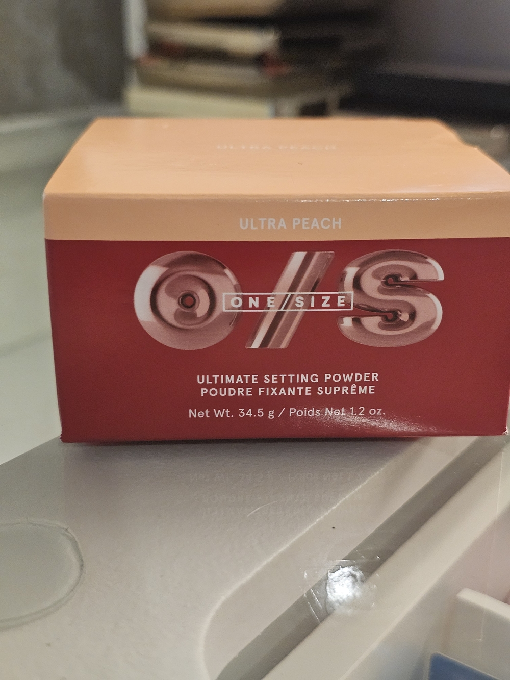 ONE/SIZE Ultra Peach Setting Powder – Peach & Red Packaging